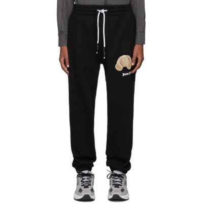 Palm Angels Mini Kill The Bear Sweatpants In Black