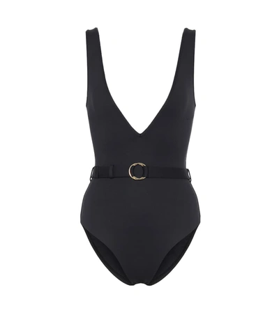 Melissa Odabash Belize Belted Swimsuit In Black