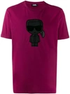 Karl Lagerfeld Ikonik Print T-shirt In Pink