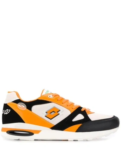 Numero00 Lace-up Low-top Sneakers In Orange