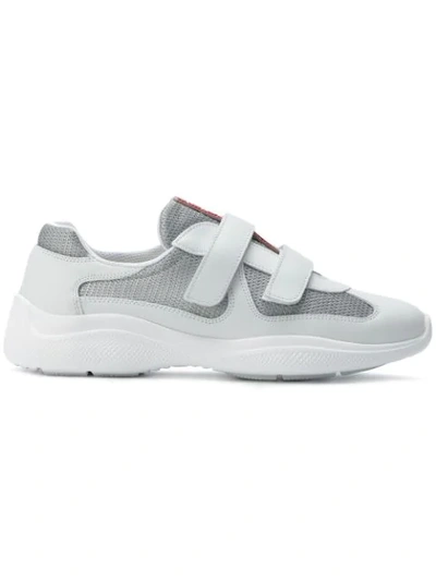 Prada Touch-strap Sneakers In White