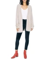 Sanctuary Super Soft Eyelash-knit Cardigan In Stone