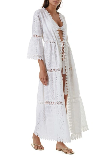 Melissa Odabash Robbi Maxi Cover-up Tunic In White