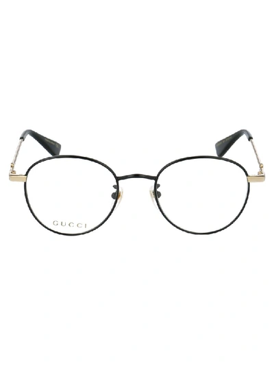 Gucci Eyewear In Black Gold Transparent