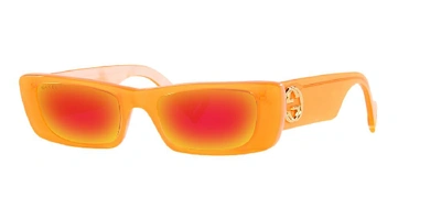 Gucci Sunglasses, Gg0516s 52 In Orange