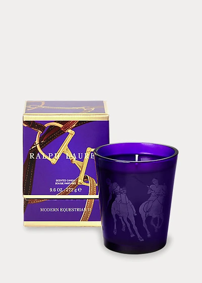 Ralph Lauren Garrett Modern Equestrian Ii Scented Candle In Purple