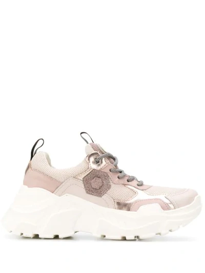 Moa Master Of Arts Mesh Panel Sneakers In Pink