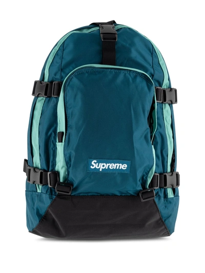 Supreme Fw 19 Patch Backpack In Blue