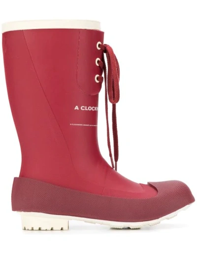 Undercover A Clockwork Orange Rain Boots In Red | ModeSens display picture 3