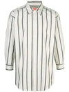 Rochambeau Oversized Striped Shirt In White