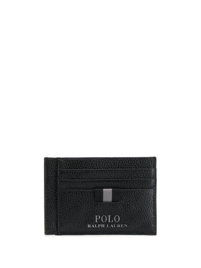Polo Ralph Lauren Logo Plaque Cardholder In Black