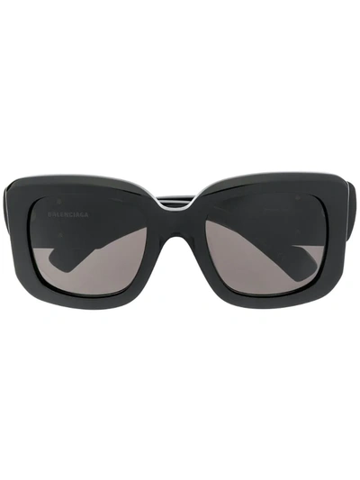 Balenciaga Paris Square-frame Sunglasses In Black