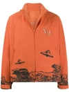 Undercover Time Traveller Lightweight Jacket In Orange