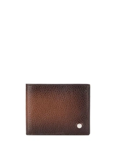 Orciani Bifold Leather Wallet In Brown