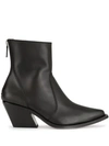 Givenchy Pointed Cowboy Boots In Black