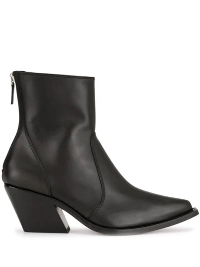 Givenchy Pointed Cowboy Boots In Black