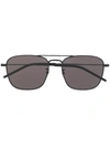 Saint Laurent Sl309 Pilot-style Sunglasses In Black