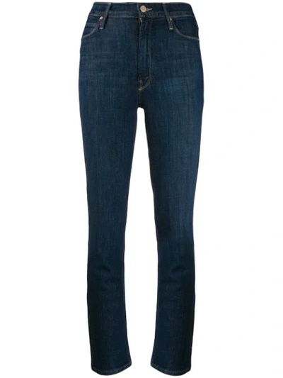 Mother Dazzler High-rise Slim-fit Jeans In Blue