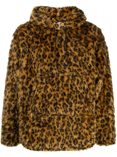 R13 Fantasy Fur Hoodie In Yellow