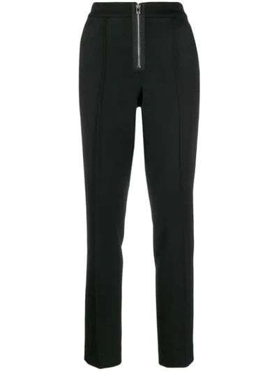 Yang Li Straight-leg Zip Up Trousers In Black