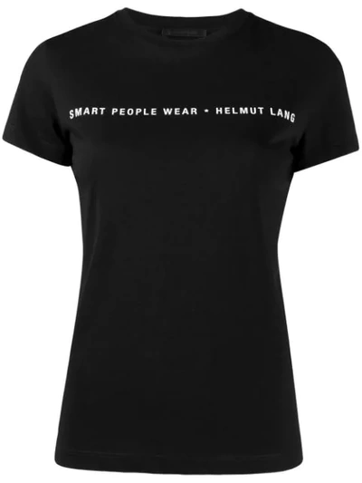 Helmut Lang Smart People T-shirt In Black