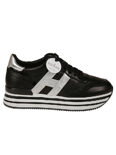 Hogan H222 Platform Sneakers In Black