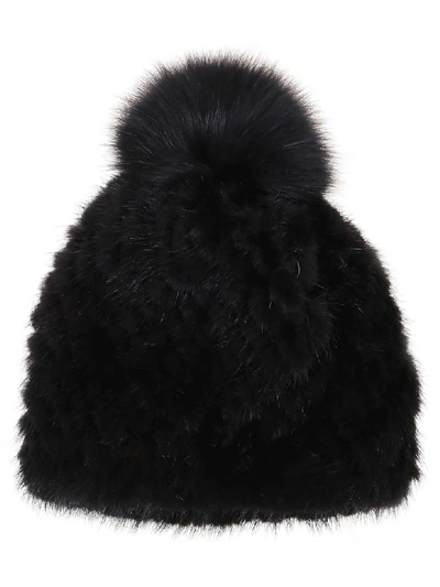 Max Mara Black Fur Cap
