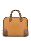 Pre-owned Loewe Amazona Logo Tote In Brown