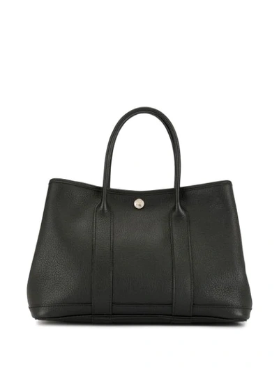 Pre-owned Hermes Garden Party 30 Tote In Black