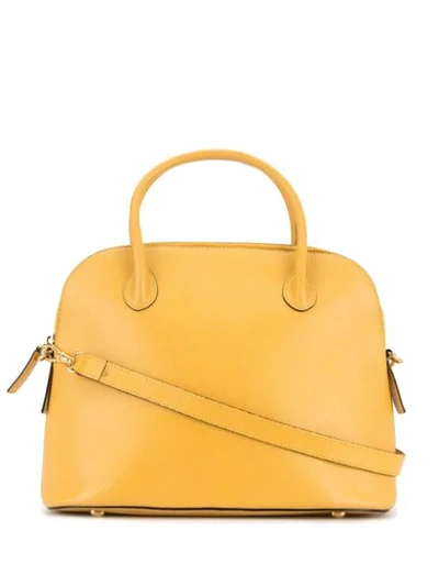 Pre-owned Celine Structured 2way Bag In Yellow