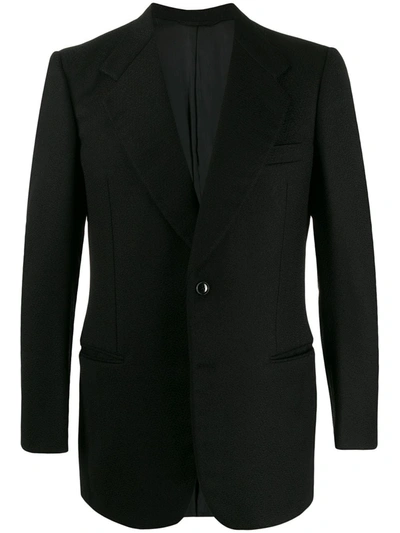 Pre-owned A.n.g.e.l.o. Vintage Cult 1970s Textured Dinner Jacket In Black