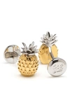 Cufflinks, Inc 3d Pineapple Cuff Links In Silver