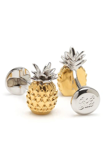 Cufflinks, Inc 3d Pineapple Cuff Links In Gold