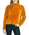 Sanctuary Chenille Mock-neck Sweater In Fools Gold