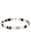 Shashi Tilu Bracelet In White/ Gold/ Black