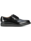 Common Projects Derby Laced Up Shoes In Black
