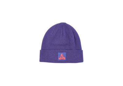 Pre-owned Palace  Triferg Patch Beanie Purple