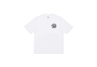 Pre-owned Palace  Tri-curtain T-shirt White