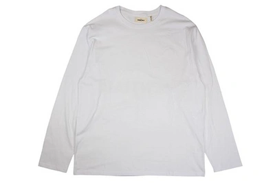 Pre-owned Fear Of God  Essentials Boxy Graphic Long Sleeve T-shirt White