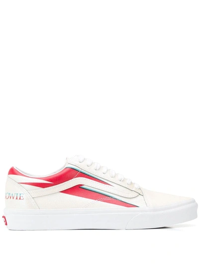 Vans Bowie Lightning Sneakers In White