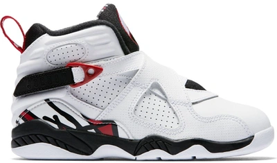 Pre-owned Jordan 8 Retro Alternate (ps) In White/gym Red-black-wolf Grey