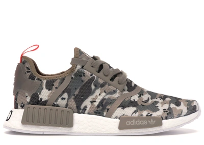 Pre-owned Adidas Originals  Nmd R1 Camo Clear Brown In Clear Brown/clear Brown/solar Red