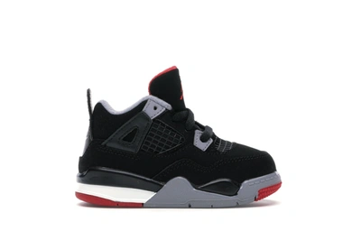 Pre-owned Jordan 4 Retro Bred (2019) (td) In Black/fire Red-cement Grey-summit White