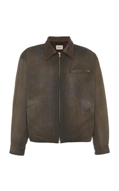 Work Jacket Fear Of God Outerwear Fear Of God Distressed Cotton