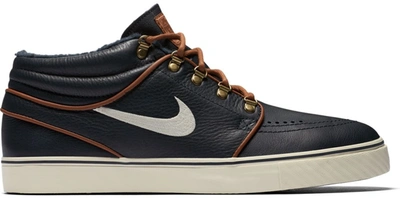 Pre-owned Nike Sb Zoom Stefan Janoski Mid Obsidian Tan In Dark Obsidian/birch-light  British Tan | ModeSens