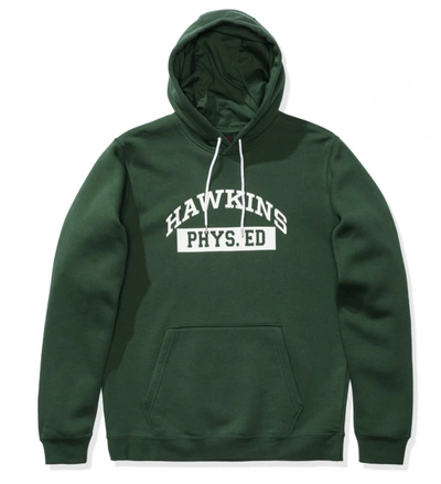 Pre-owned Nike X Stranger Things Hawkins High Hoodie Green | ModeSens