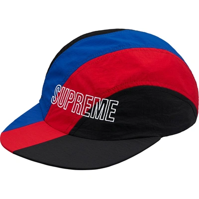 Pre-owned Supreme  Diagonal Stripe Nylon Hat Red