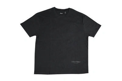 Pre-owned Fear Of God Essentials 3m Logo Boxy T-shirt Black/white