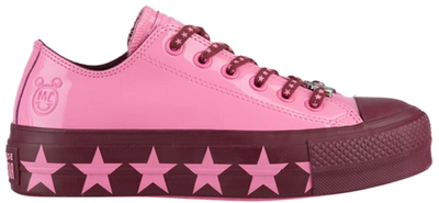 Pre-owned Converse Chuck Taylor All Star Lift Ox Miley Cyrus Pink (women's) In Pink/black