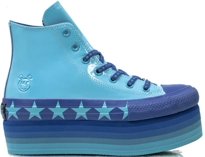 Pre-owned Converse Chuck Taylor All Star Lift Hi Miley Cyrus Blue (women's) In Blue/blue